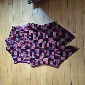 Jeff Gallano Paris Vintage Silk/Linen Vest